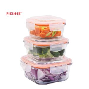 Glass Food Container Square Shape
