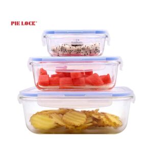 Glass Food Storage Containers Set with Lids Airtight,Gift Kitchen Stuff Lunch Meal Prep