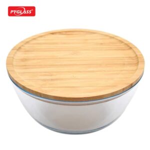 Glass Mixing Bowls - Nesting Bowls - Space-Saving Glass Bowls With Lids Food Storage