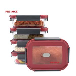 Eco-friendly microwavable oven safe kitchen containers glass food storage containers