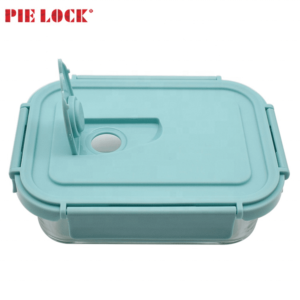 New Design Heat Safe Glass Bento Lunch Box with Stomatal Lids