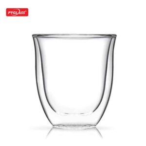 Wholesale Glass Mug Double Walled Heatproof Glass 6oz