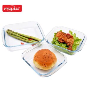Square high borosilicate glass baking dish glass bakeware for kitchen