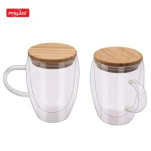 Glass Mugs/Cups With Lid Wholesale