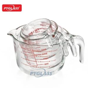 high borosilicate glass measuring cup set