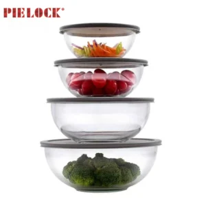 4-Piece Mixing Bowl Set with BPA-Free lids