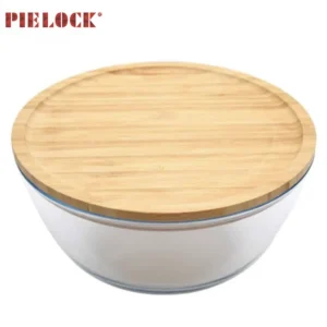 Glass Mixing Bowls - Nesting Bowls - Space-Saving Glass Bowls With Lids Food Storage